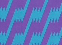 Крепдешин шёлк Missoni  фиолетовые и тёмно-бирюзовые ломаные линии