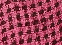 Ткань Chanel клетка в розово-бордовой гамме