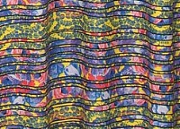 Трикотаж-стрейч под шёлк Versace в ярко-синих и коралловых и лимонных тонах Трикотаж-стрейч под шёлк Versace в ярко-синих и коралловых и лимонных тонах