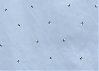 Хлопок-стрейч серовато-голубой с квадратиками