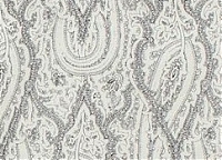 Шерсть костюмная Etro чёрный узор пейсли на сером мятном фоне