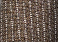 Костюмная ткань Chanel оливково-серая в полоску