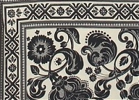 Купон хлопок стрейч Gucci 2 платка чёрно-кремовая гамма  140г/мп