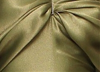 Шелк-перламутр Pierre Cardin зелёный с золотом