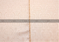 Жаккард подкладочный Taffeta серовато-бежевый вензельный узор