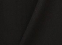 Ткань пальтово-костюмная Armani двух лицевая чёрная (шерсть на шёлковой основе)
