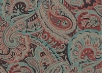Шерсть-стрейч Etro серо-оливковая с набивным восточным узором