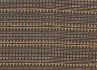 Жаккард Autentick, жёлтый орнамент на коричневом фоне Жаккард Autentick, жёлтый орнамент на коричневом фоне