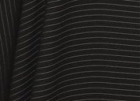 Ткань костюмная Armani тёмная чёрно-синяя в белую полоску