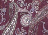 Шерсть-вуаль стрейч Etro пейсли на сливовом фоне Шерсть-вуаль стрейч Etro пейсли на сливовом фоне