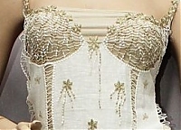 Лиф для платья, макраме Giardina, лён с люрексом Лиф для платья, макраме Giardina, лён с люрексом