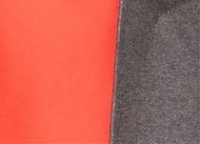 Ткань пальтовая Hugo Boss тёмно-серая, оранжево-коралловая двухлицевая